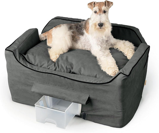 Elevate Your Dog's Car Experience with the Lookout II Dog Booster Car Seat: Comfort, Safety, and Convenient Storage for Medium-Sized Dogs