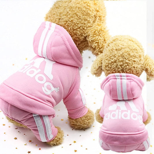 Make Your Pup the Coolest Kid on the Block with the Adidog Hoodie for Small to Medium Dogs!