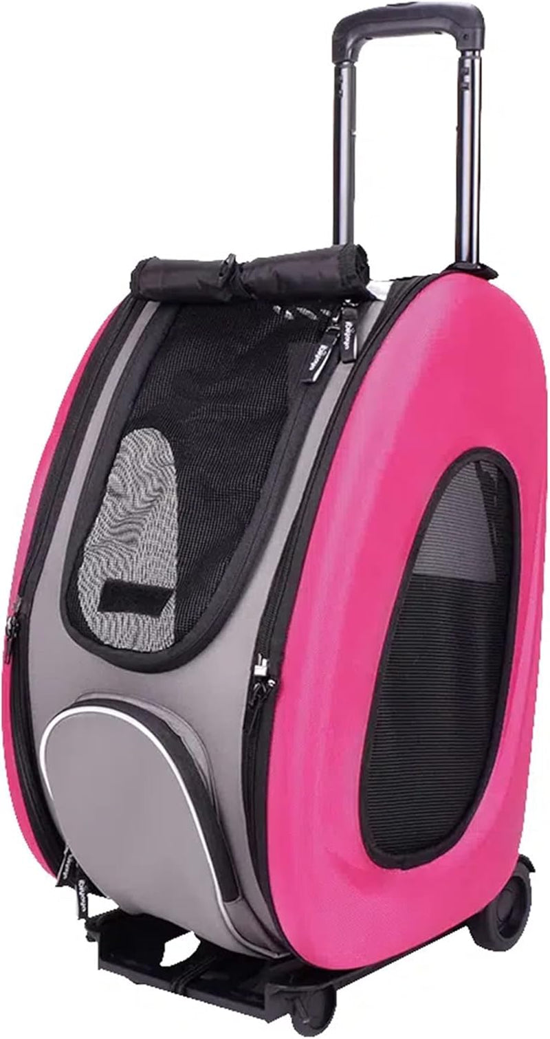 Ibiyaya - The Swiss Army Knife of Pet Travel: Stroller, Carrier, and a Cozy Bed for Furry Divas Up to 16 Pounds - Now in Pink for Extra Style Points!