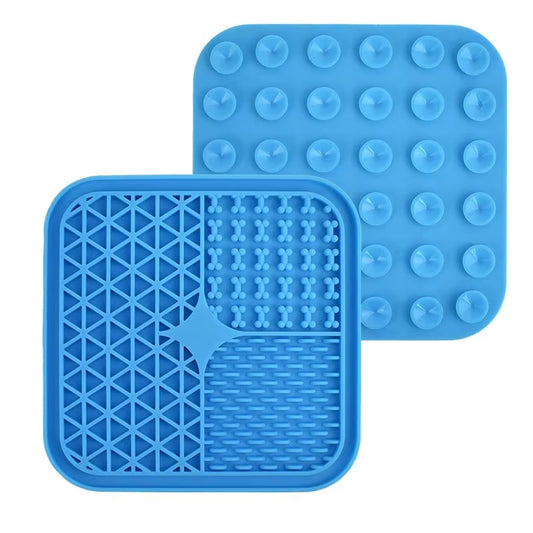 Engaging Dog Licking Mat - Slow Feed Suction Cup Silicone Pad for Healthy Eating and Fun!