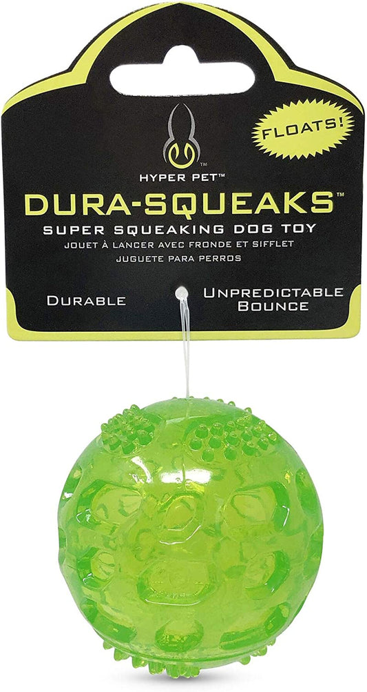 Exciting Durasqueak Dog Ball Toy – Interactive Floating Squeaky Fun for Fetching and Retrieving Dogs of All Ages – Perfect Alternative to Tennis Balls, 2.5 Inch Green!