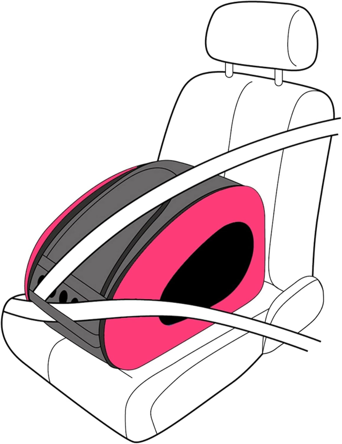 Ibiyaya - The Swiss Army Knife of Pet Travel: Stroller, Carrier, and a Cozy Bed for Furry Divas Up to 16 Pounds - Now in Pink for Extra Style Points!